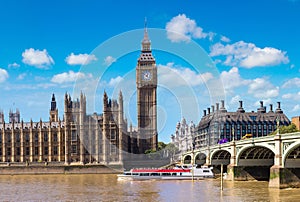 Big Ben, Parliament, Westminster bridge in London