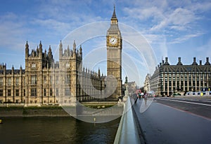 Big Ben & Portcullis House in Westminster, London, UK photo