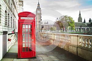 Big ben and red phone cabine