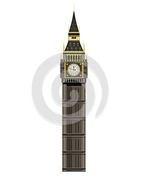 Big Ben - tall clock tower in London - symbol of Britain