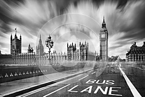 The Big Ben under cloudy sky