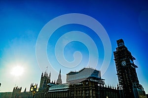 Big Ben under construction