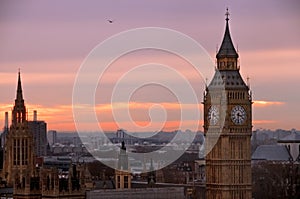 Big ben view from london eye