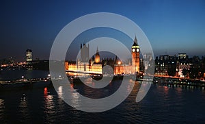 Big Ben and Westminster Abbey in London