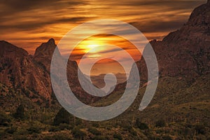 Big Bend National Park Mountain Sunset