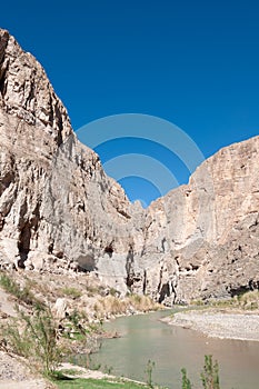 Big Bend National Park - Rio Grande River Border Landscape - Boquillas Canyon