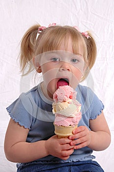 A big bite of Ice Cream