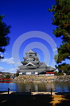 Big black castle in Japan