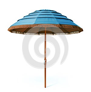 Big blue beach umbrella