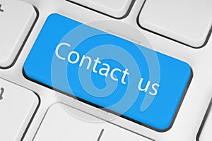 Big blue contact us button