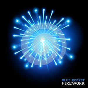 Big Blue Firework