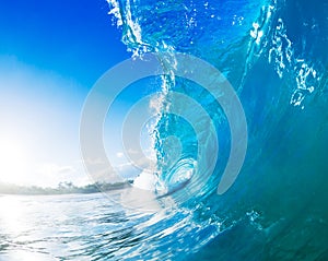 Big Blue Ocean Wave Splash