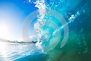 Big Blue Ocean Wave Splash