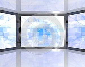 Big Blue TV Monitors Wall Mounted