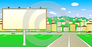 Big board on the road