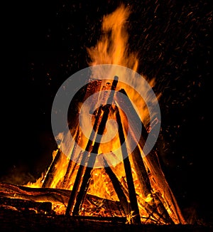 Big bonfire