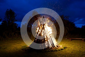 Big bonfire