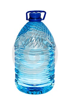 Big bottle of water isolated on a white background. Clean water ecological disaster conception
