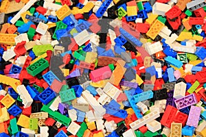 A big box with LEGO bricks photo