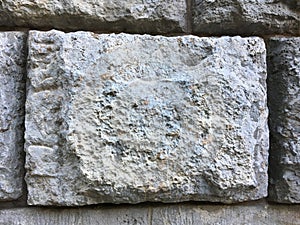 Big Brick of Stone Wall Texture on ancient historic building