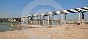 Big Bridge on Chambal Rivers between Madhya Pradesh and Rajasthan