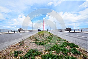 Big bridge of Okinawa Japan