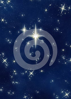 big bright and beautiful wishing or christmas star