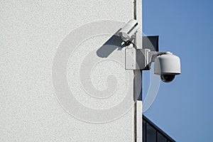 Big Brother. Two surveillance cameras