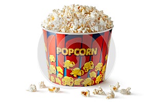 Big bucket of popcorn photo