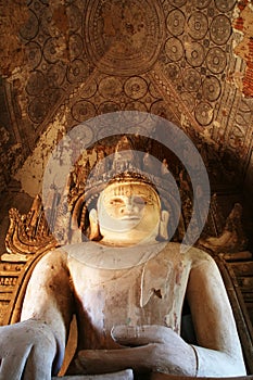 Big Buddha in ancient temple