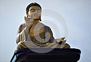 Big Buddha of Fo Guang Shan Buddha Memorial in Kaohsiung, Taiwan