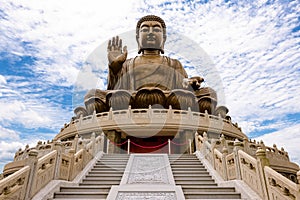 The Big Buddha located at Ngong Ping, Hong Kong