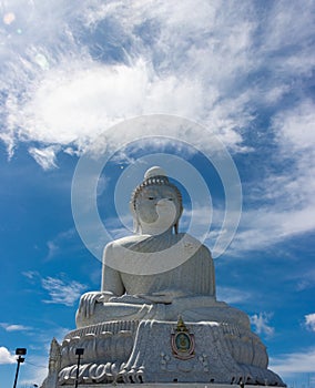 Big Buddha Phuket thailand views of Kata Beach karon beach and challong Bay lovely colourful Sky