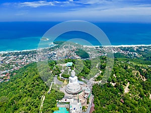 Big Buddha Phuket thailand views of Kata Beach karon beach and challong Bay Phuket Thailand