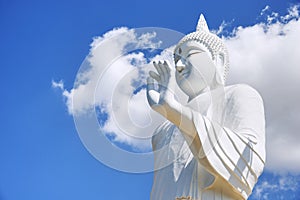 Big buddha statue with bluesky