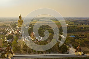 Big buddha statue temple in thailand