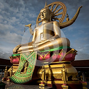 Big Buddha statue at Wat Phra Yai, Koh Samui, Thailand