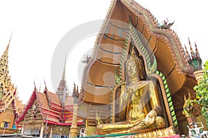 Big Buddha Statue on white background