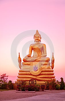 Big Buddha at sunset, Island Phuket, Thailand