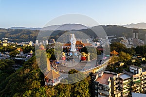 Big Buddha temple and Chung Cheng park in keelung, taiwan