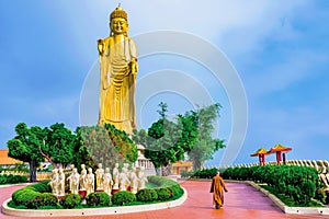 Big buddha with temple grounds