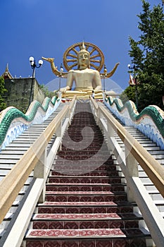 Big buddha temple ko samui landmark thailand