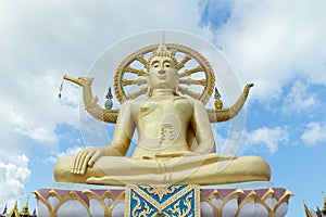 Big Buddha in Wat Phra Yai Temple, Koh Samui island photo