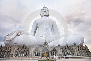 Big Buddha Wat Phu Manorom Mukdahan Thailand.Buddha on the mount