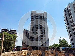 Big Building under construction in India - Image