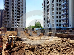 Big Building under construction in India - Image