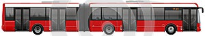 Big bus metro bus on isolated - Vector