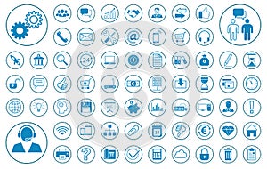 Big business icon set