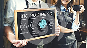 Big Business Plan Growth Strategy Concept