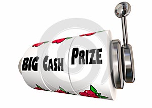 Big Cash Prize Lottery Jackpot Winnings Slot Machine